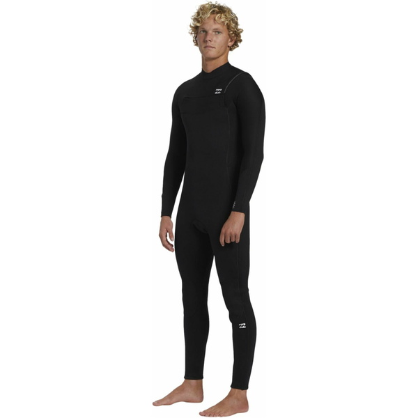 2026 Billabong Mens Foil 3/2mm Chest Zip GBS Wetsuit ABYW100243 - Black